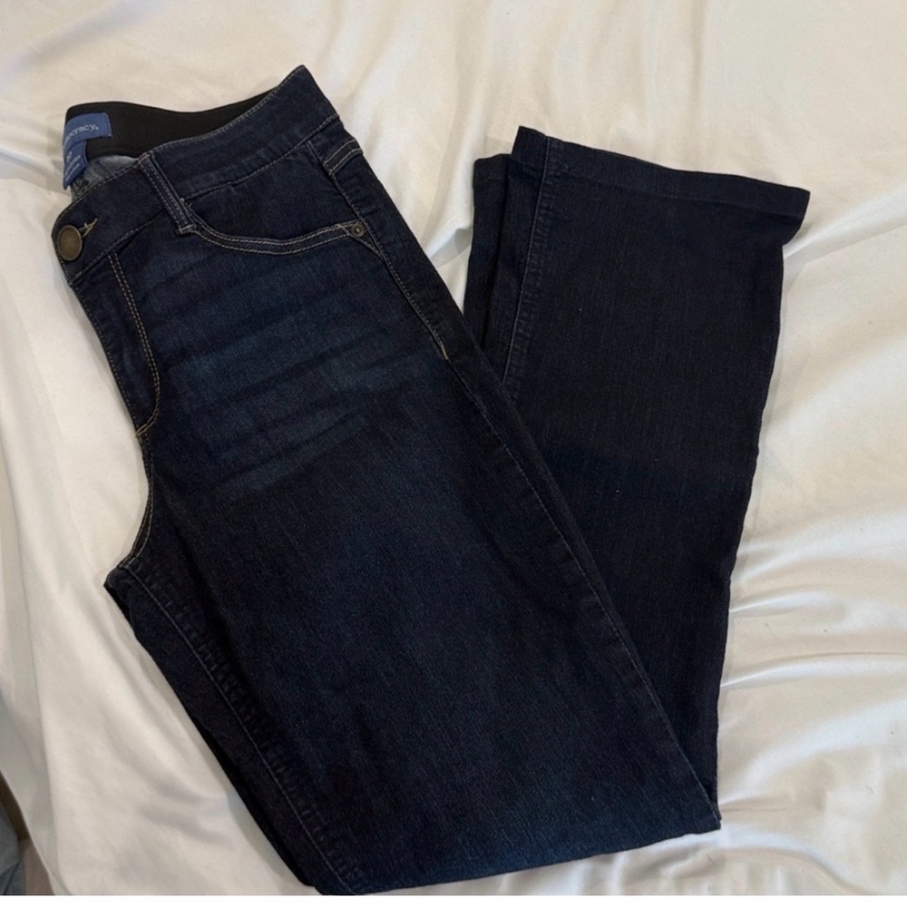 Democracy Women's Boot Cut Jeans - Dark Blue Ab Solution